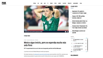 La reacción de FOX Sports a la igualdad de Perú ante México en Nueva Jersey.