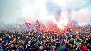 Invasión de campo tras el título del Trabzonspor 1920
