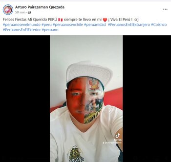 Arturo Pairazaman se pintó el