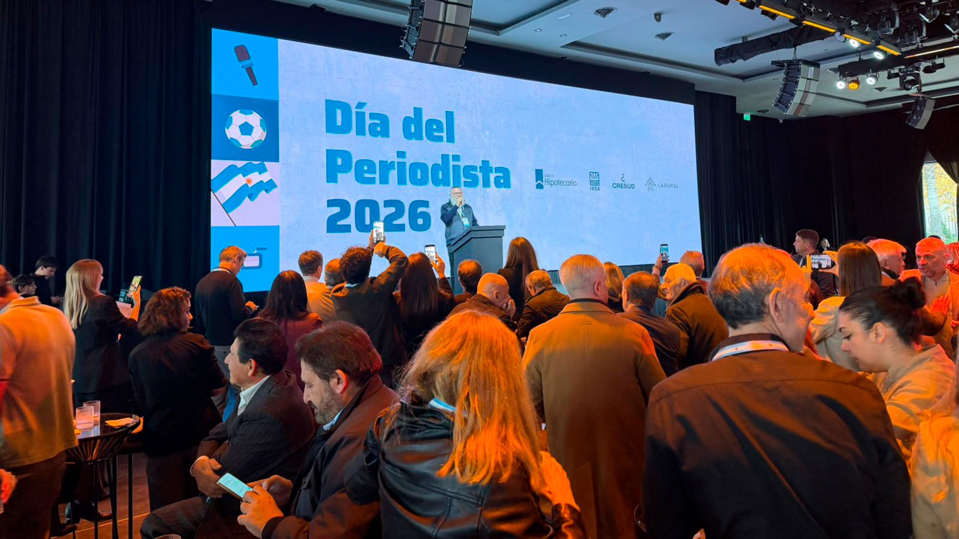 Eduardo Elsztain, presidente de IRSA y Banco Hipotecario, durante el discurso que dio en el marco del evento por el