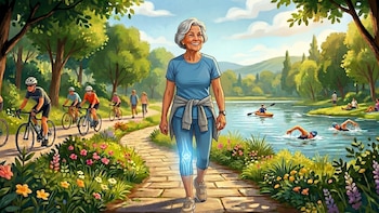 Caminar, nadar y pedalear, aliados inesperados de las rodillas