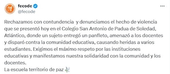 Este fue el mensaje de