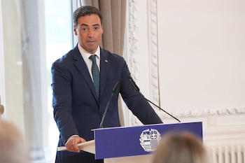 27/08/2026 El lehendakari, Imanol Pradales, ofrece declaraciones a los medios durante una rueda de prensa posterior al primer Consejo de Gobierno Vasco del nuevo curso político, a 27 de agosto de 2026, en San Sebastián, País Vasco (España)
POLITICA
Zabala - Europa Press