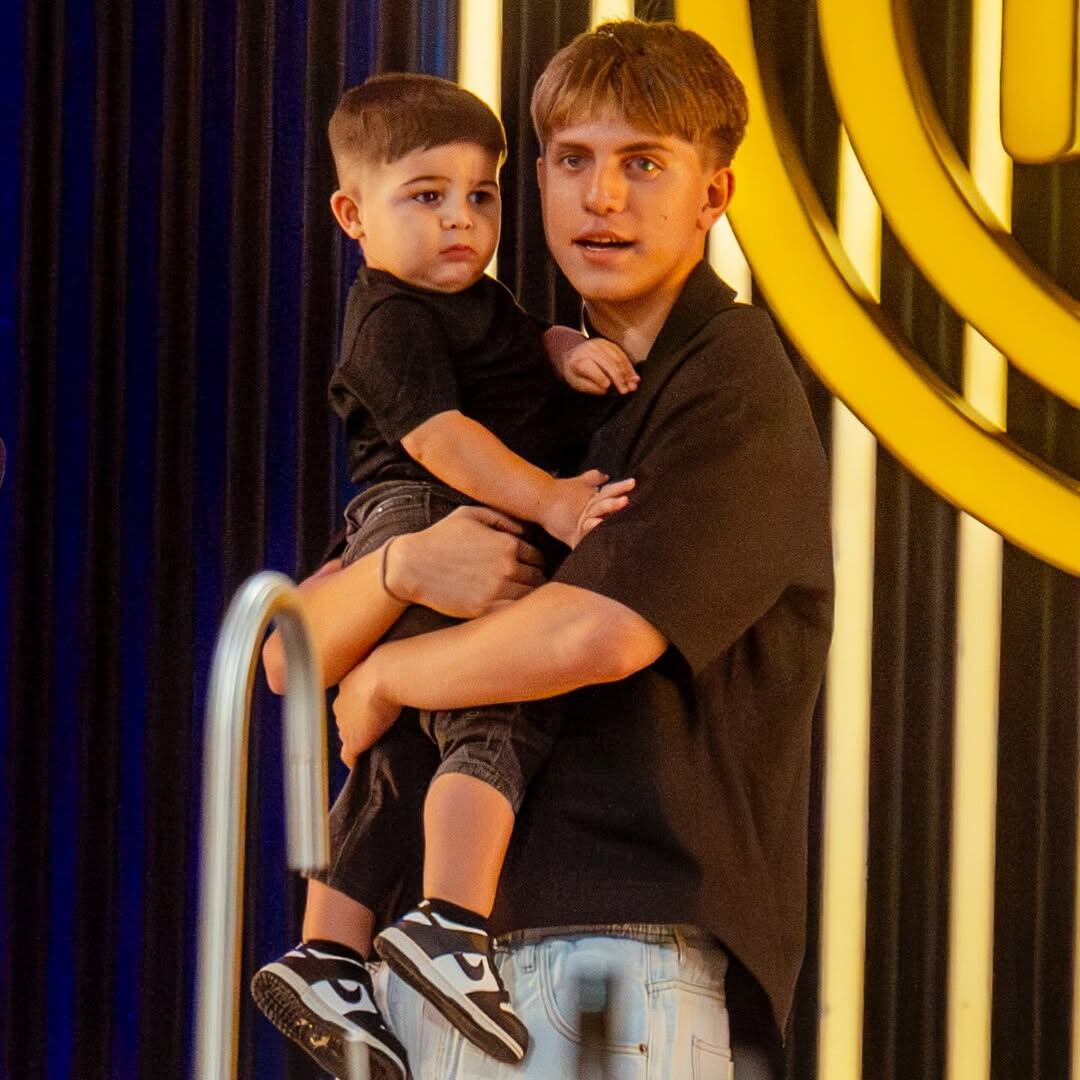 Valentino López llegó con Benja, el niño de Valu Cervantes