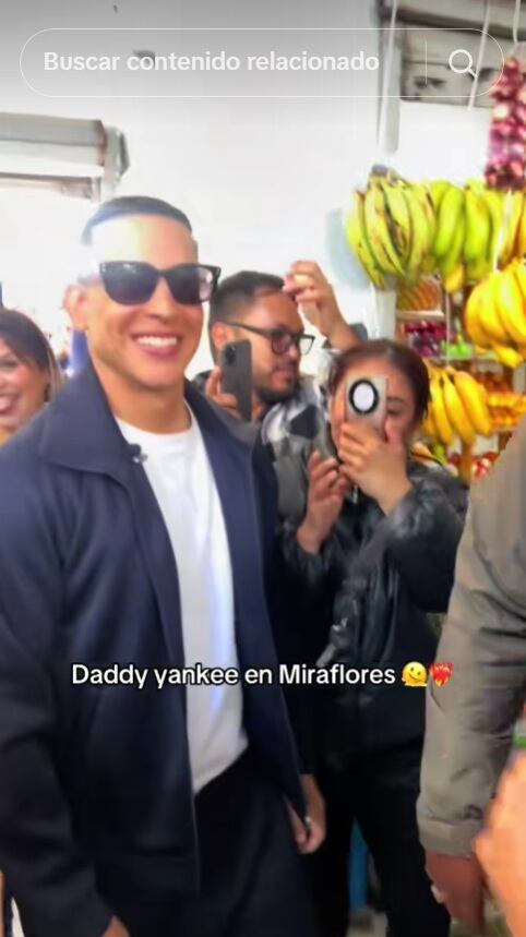 Daddy Yankee y su visita a mercado de Miraflores. TikTok