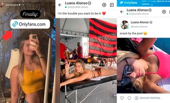 Algunas de sus fotos en Only Fans que se difundieron