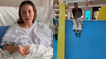 Mujer sufre fractura tras usar juego infantil con su bebé en Perisur, denuncia a la plaza comercial en CDMX