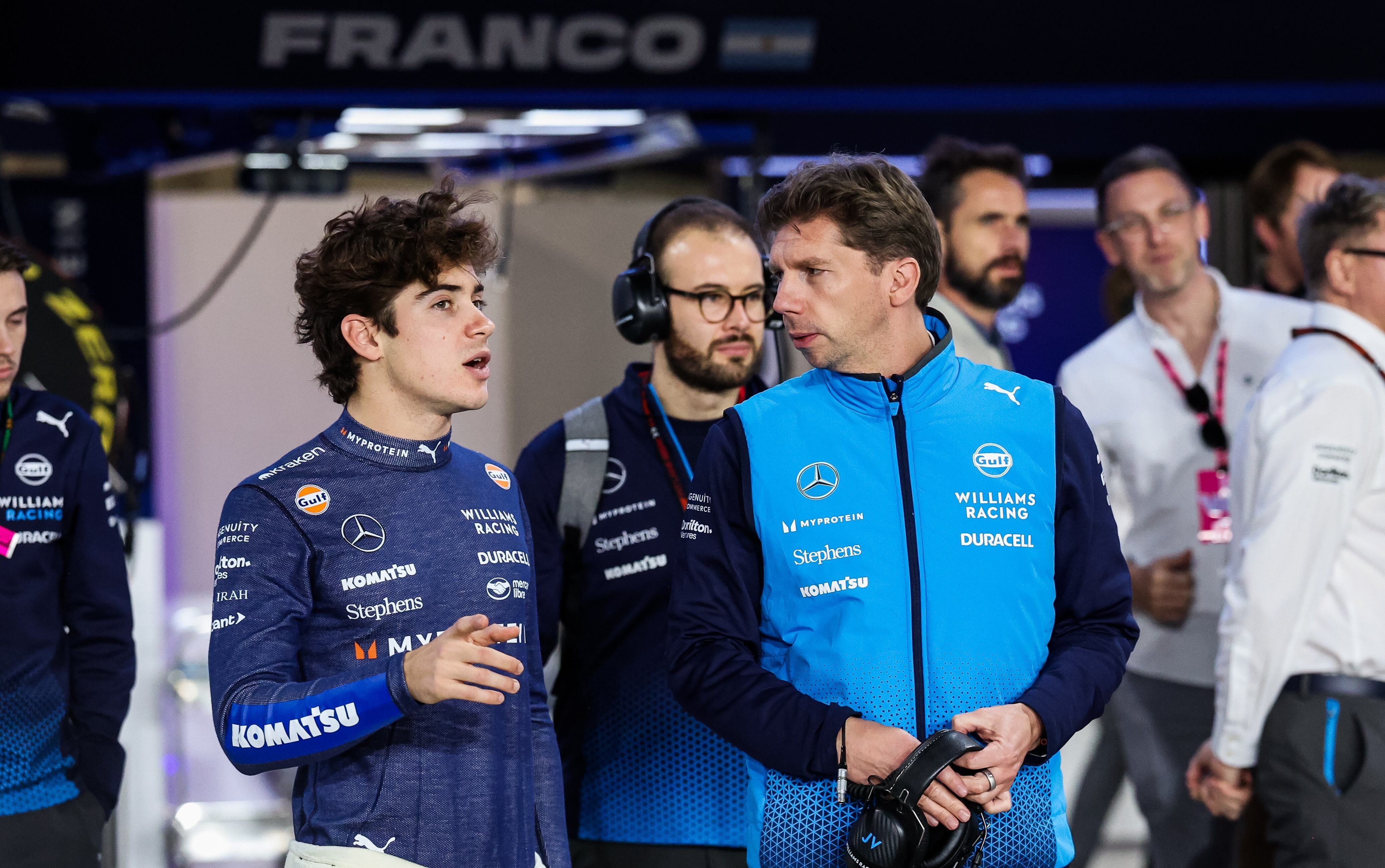 Franco Colapinto y James Vowles mantienen una buena una relación (Photo by /Sipa USA)