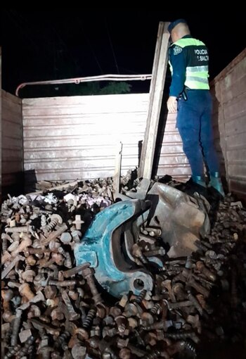 La Policía recuperó rieles de