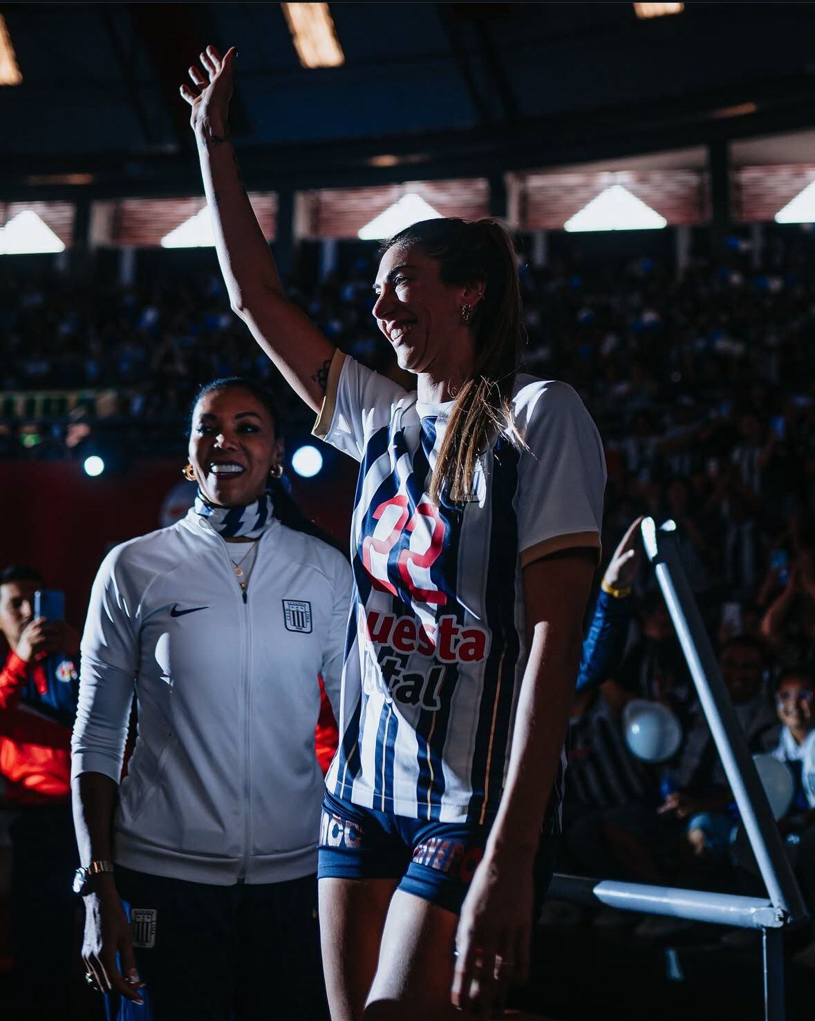 Julieta Lazcano llegó como fichaje estelar de Alianza Lima el año pasado. Crédito: Prensa AL Voley