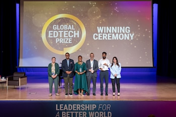 La ceremonia de premiación del "Global EdTech Prize 2025"