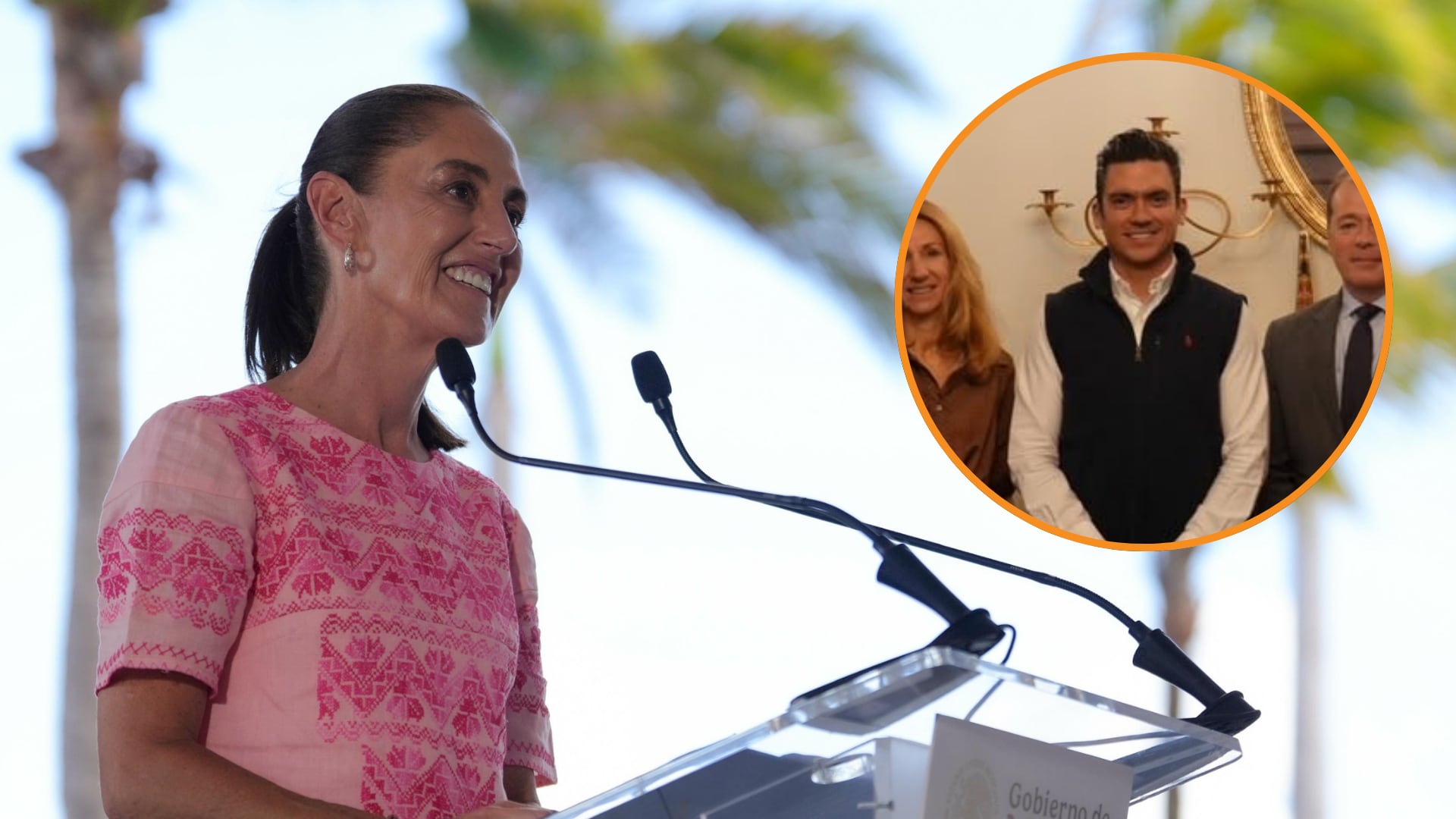 Claudia Sheinbaum se suma a la presidenta de Morena para criticar al PAN por gira en Europa. (Fotos: Presidencia/PAN)