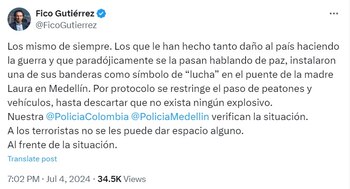 Publicación de Federico Gutiérrez -