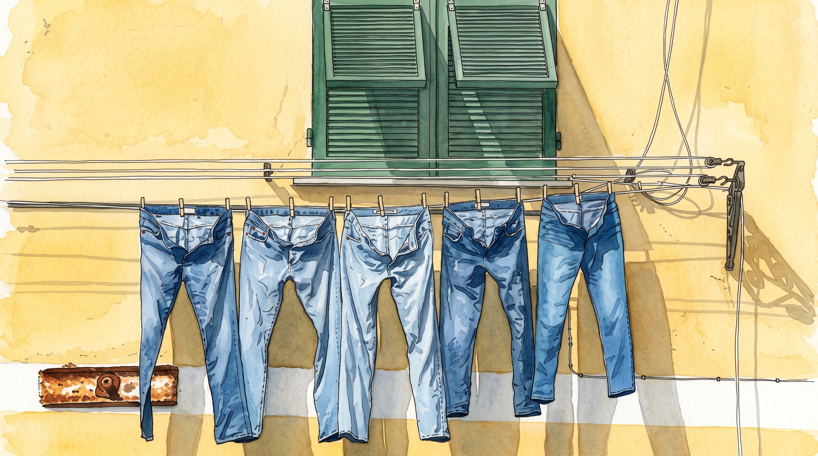 Lavar los jeans con menos frecuencia ayuda a conservar sus fibras y su color original. (Imagen Ilustrativa Infobae)
