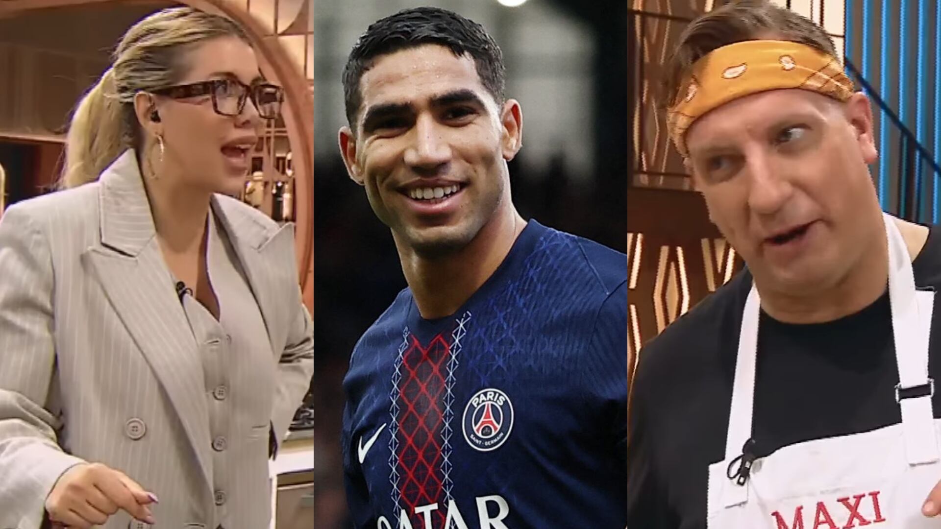 Maxi López le lanzó una pregunta filosa a Wanda Nara. “¿No hubo un marroquí por ahí?“, indagó, en alusión al futbolista Achraf Hakimi (MasterChef Celebrity, Reuters)