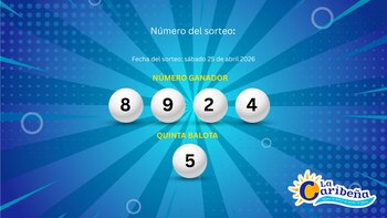 Estos fueron los números sorteados del 26 de abril de 2026 en La Caribeña Noche. (Jovani Pérez/Infobae)