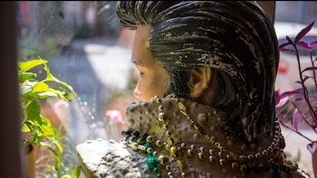 El busto de Elvis representaba