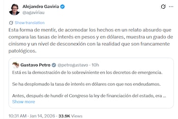 Gaviria calificó ese razonamiento como