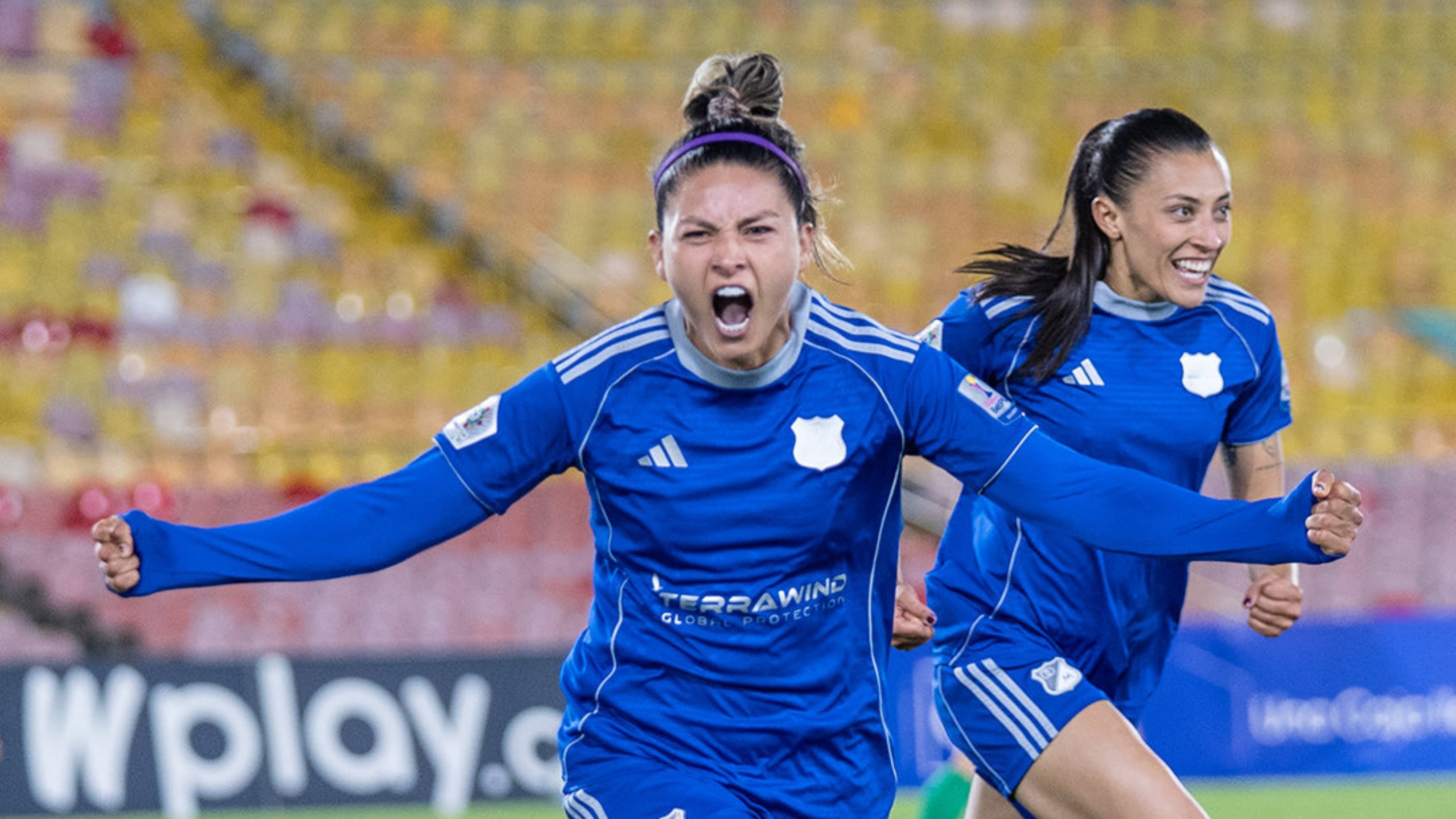 Diana Celis marcó ante Atlético Nacional su primer gol en la Liga Femenina 2026 - crédito Millonarios