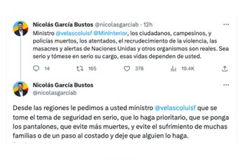 Trinos del gobernador de Cundinamarca