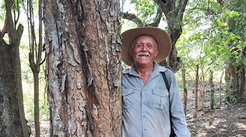 Pastor Gálvez dedicó más de 50 años al resguardo de Cihuatán y sumará su experiencia al nuevo proyecto de preservación. (Foto cortesía Embajada de EE.UU. )