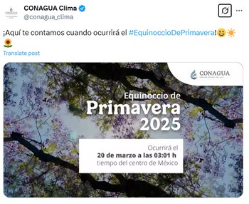 Foto: X: @conagua_clima