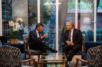 Leopoldo López e Iván Duque