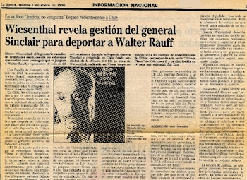 Sands viajará a Chile y