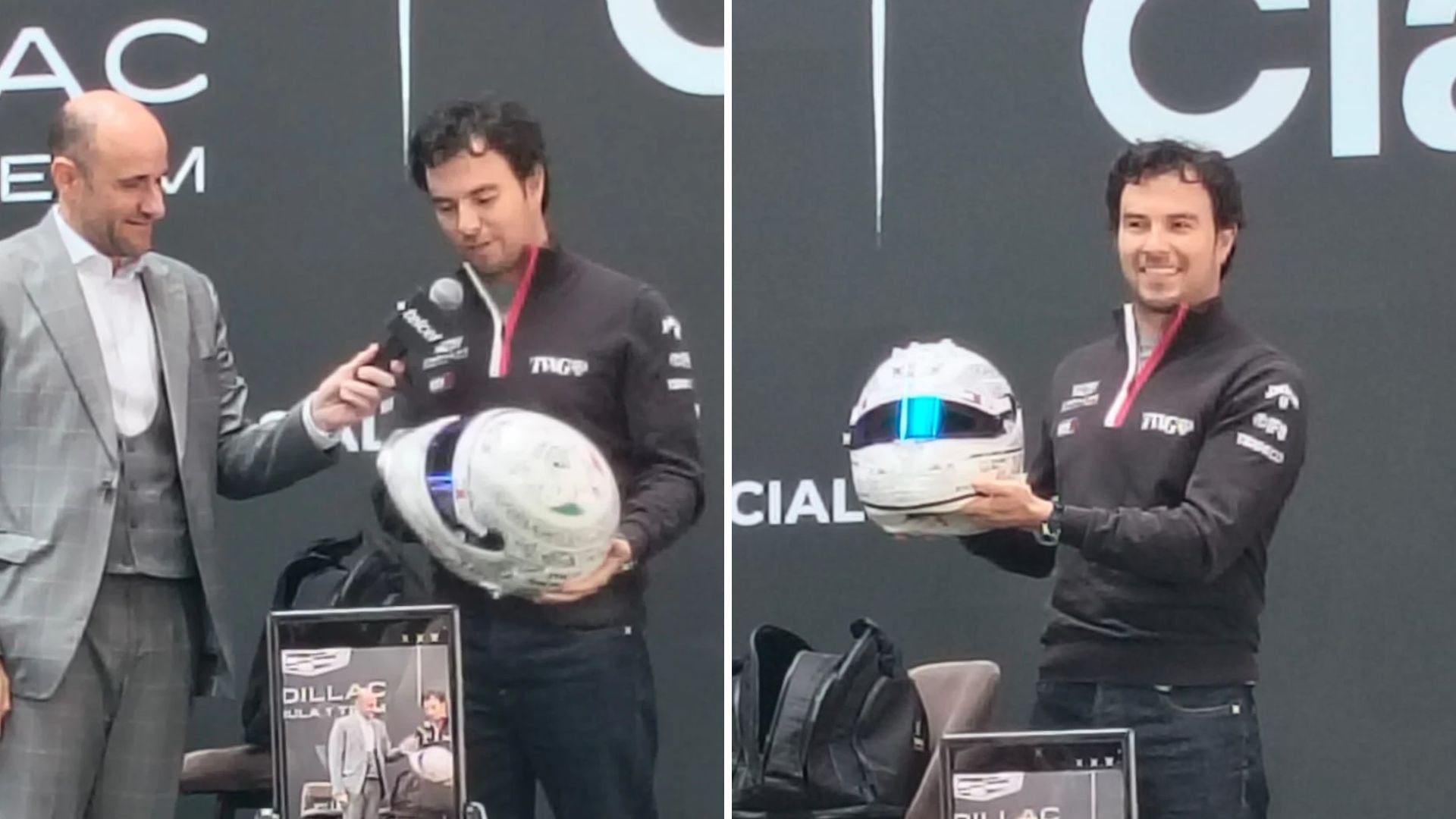 Checo Pérez sorprende con su casco para el GP de México 2026 de la F1: Quetzalcóatl y el número 300 destacan en su diseño