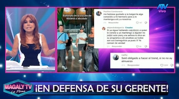 Alejandra Baigorria responde a quienes aseguran que mantiene a Said Palao. Captura: Magaly TV La Firme.