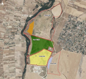 Las parcelas donde se quieren plantar los pistachos en Valdetorres del Jarama