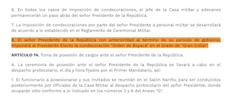 Decreto 770 de 1982 se refiere a la condecoración al presidente electo