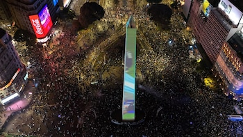 Final Copa Mundial de la FIFA 2026 – Argentina Vs España - obelisco - drone