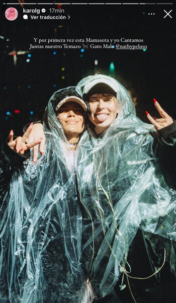 Karol G junto a Nathy