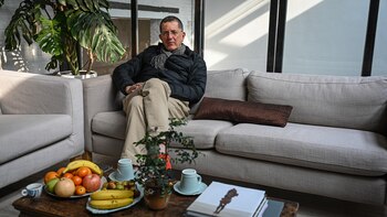 Antony Gormley inauguró la muestra