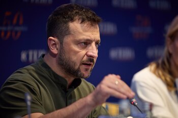 Zelenski pide a Alemania que siga el ejemplo de Estados Unidos en el envío de misiles de largo alcance (EP/ARCHIVO)