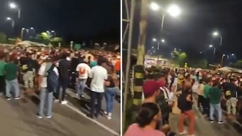 Los manifestantes rechazaron la suspensión provisional del bloqueo mientras se debate el futuro del catastro multipropósito en Bogotá - crédito Captura video @SanSeConecta/X