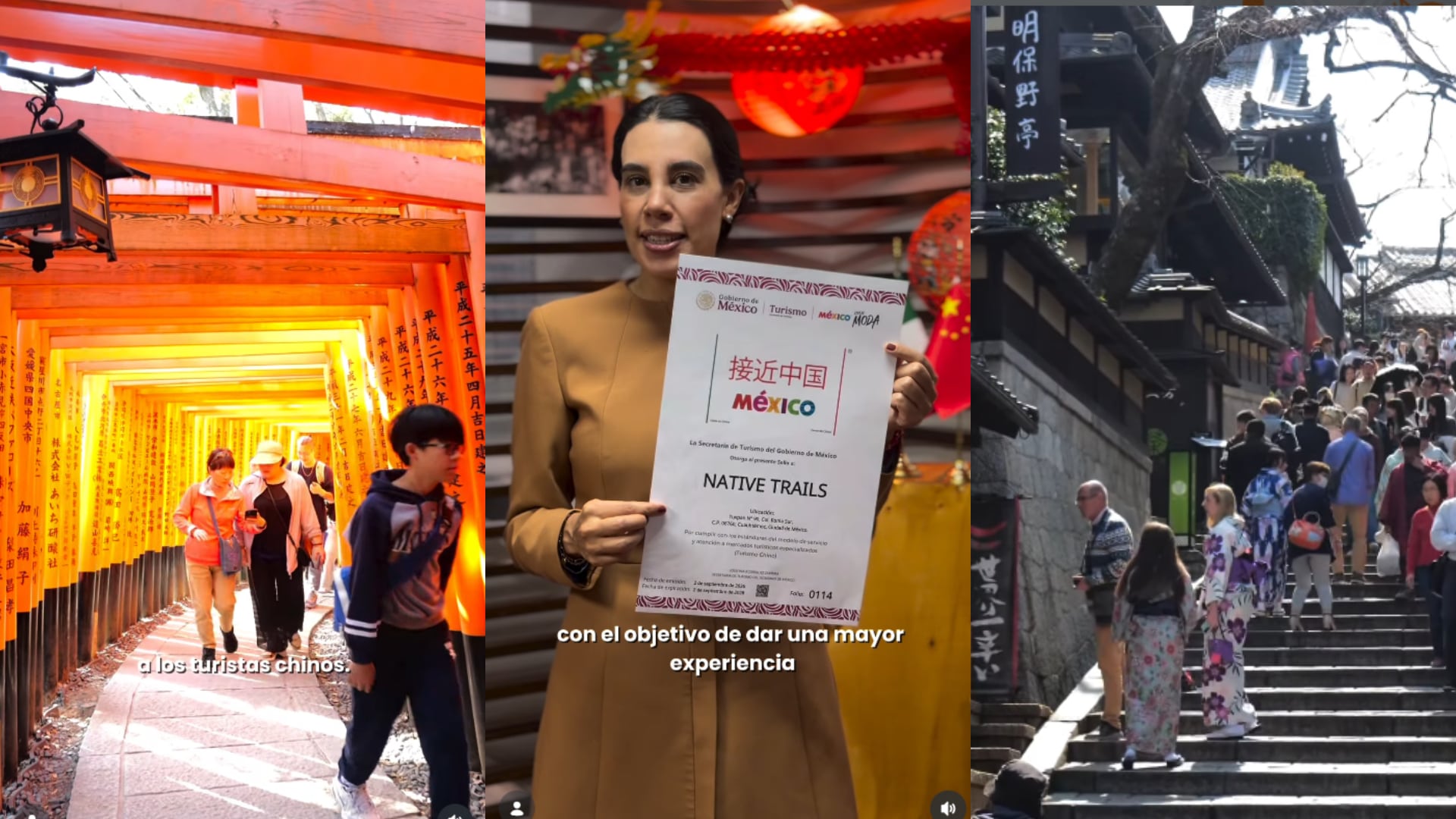 Sectur usa imágenes de Japón para promover sello 'Cerca de China'