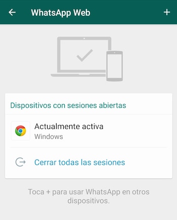 Para cerrar una sesión de