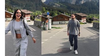 Usuarios señalaron que algunas fotografías utilizadas para relacionarlos correspondían a momentos y lugares distintos y que una de ella fue durante un viaje de Andrea con su ex en Suiza - crédito @jdanielsepulved/ Instagram