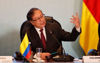 El presidente colombiano, Gustavo Petro,
