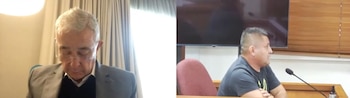 El testigo, Fauner José Barahona indicó privilegios de Juan Guillermo Monsalve, como acceso a licor, celulares en prisión y hasta una cocina privada - crédito captura pantalla/Rama Judicial