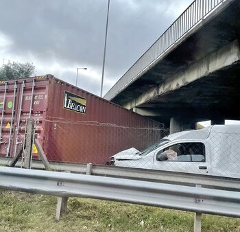 El accidente terminó con un