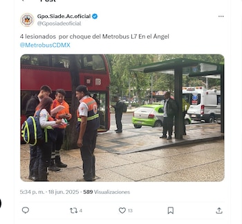 Reportan heridos por el choque