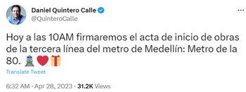 Trino del alcalde de Medellín,