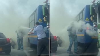 TransMilenio S.A. anunció que consultará la información del caso con el concesionario para adelantar verificaciones e investigaciones - crédito Captura video