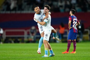 Girona viene de derrotar 4-2 al Barcelona en el Campo Nou. EFE/ Siu Wu