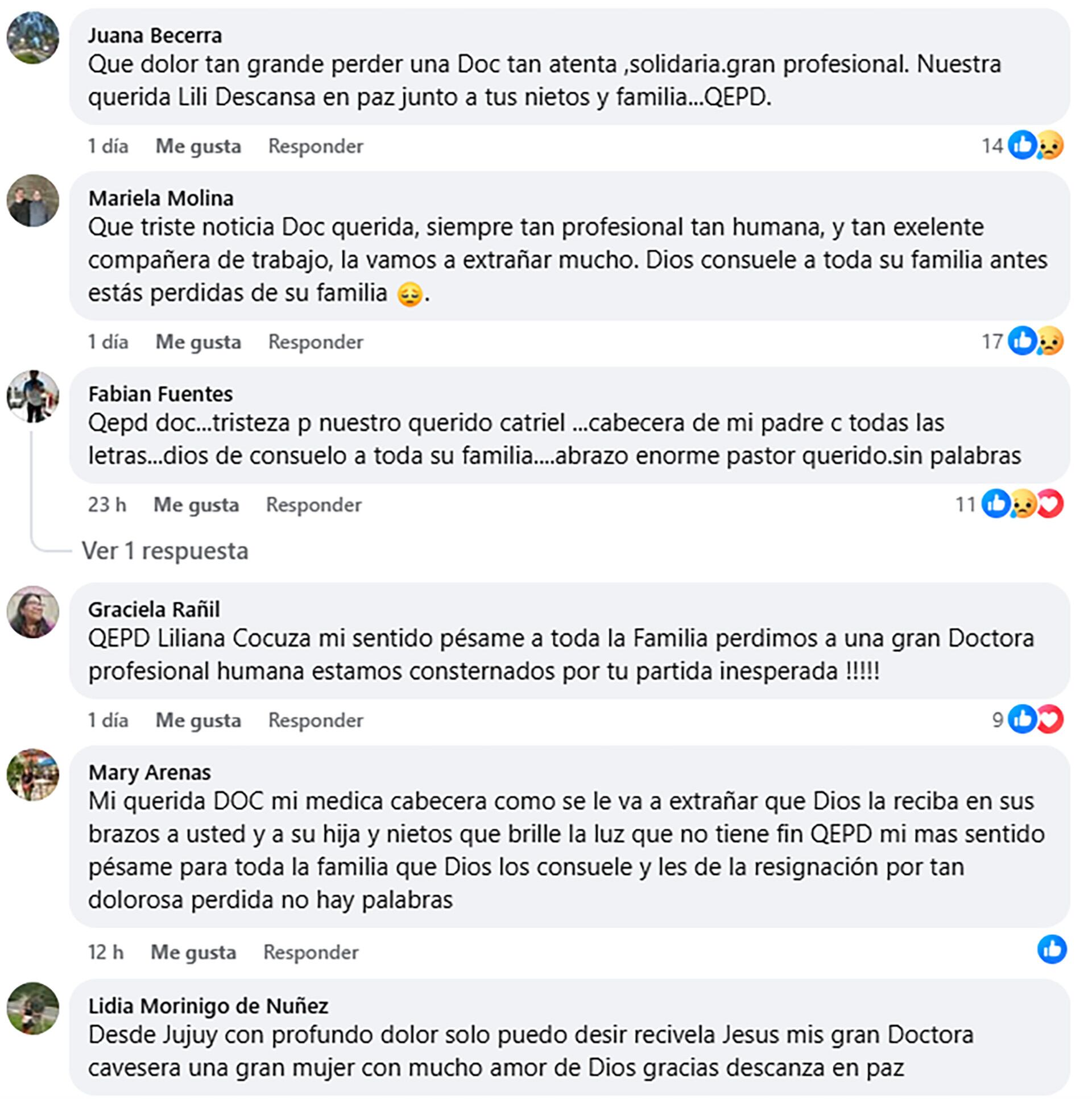 El pesar de los vecinos y sus pacientes en las redes sociales