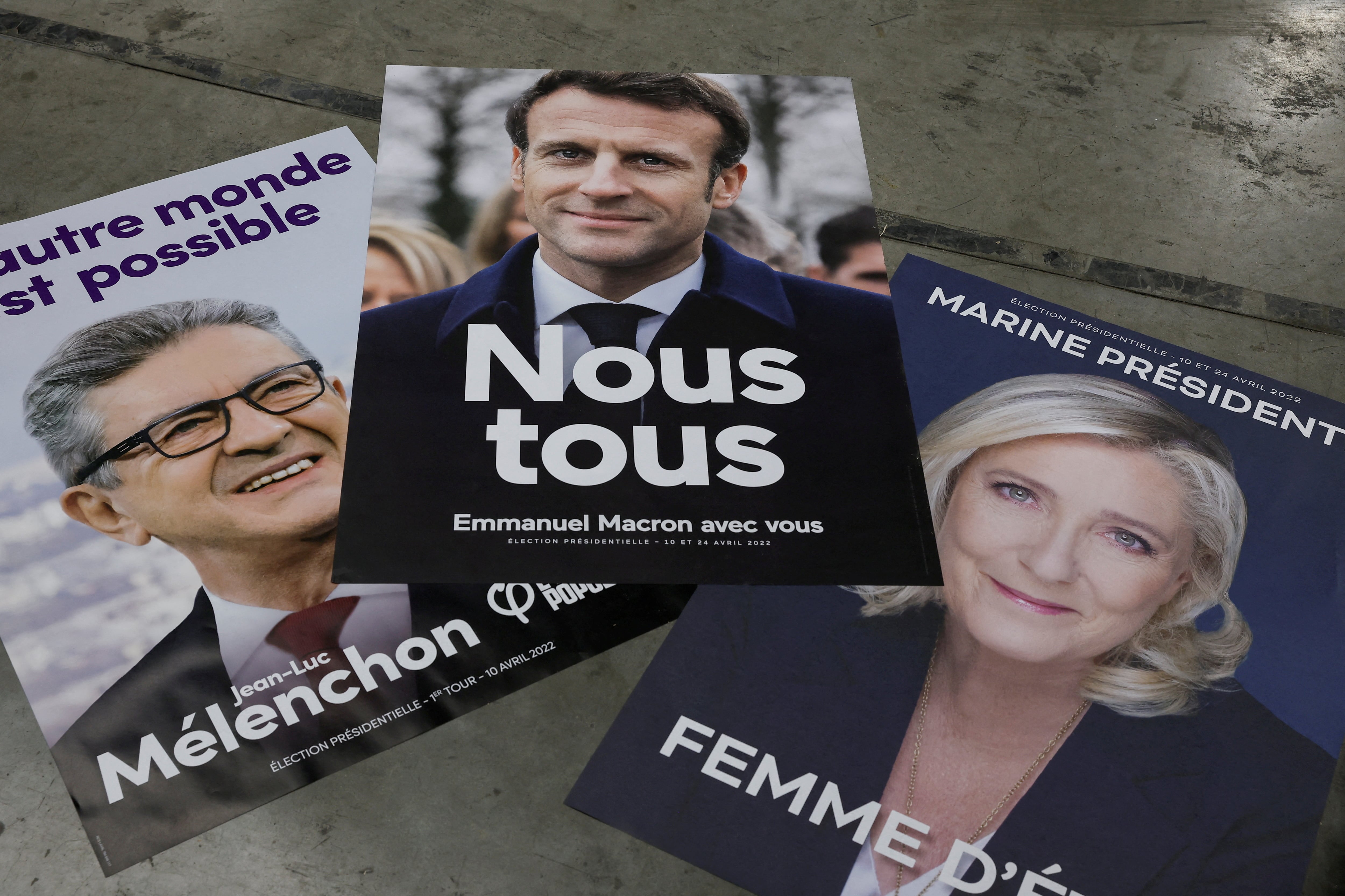 Le Pen y Mélenchon se perfilan como los principales candidatos para suceder a Macron en Francia de cara a las elecciones del próximo año (REUTERS/Benoit Tessier)