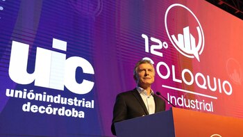 Mauricio Macri durante su participación